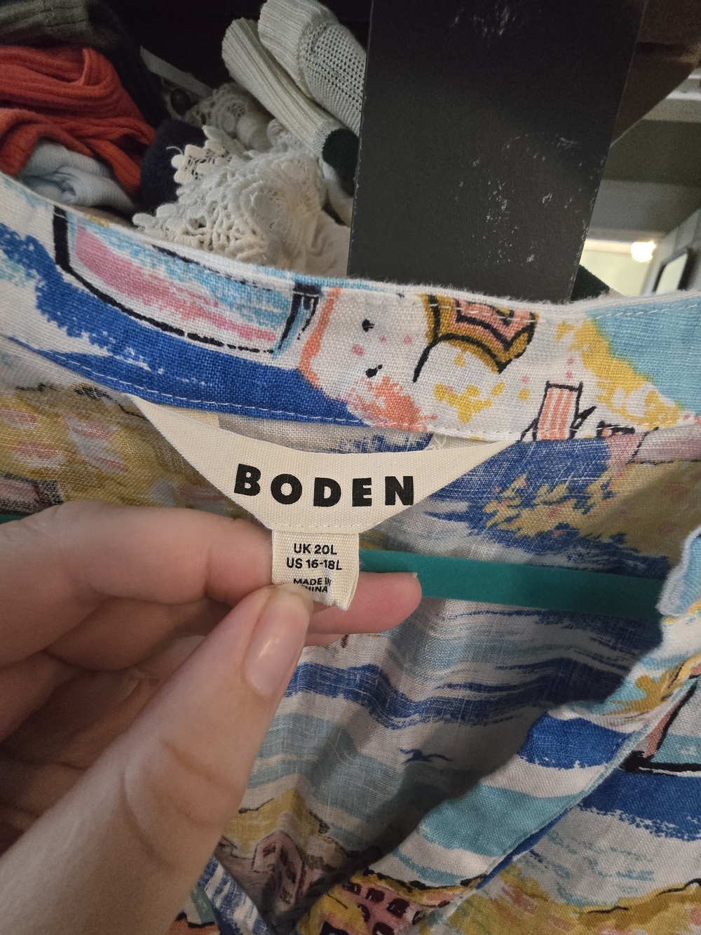 Boden Multicolor Coastal Print Tunic - Picture 5 of 6